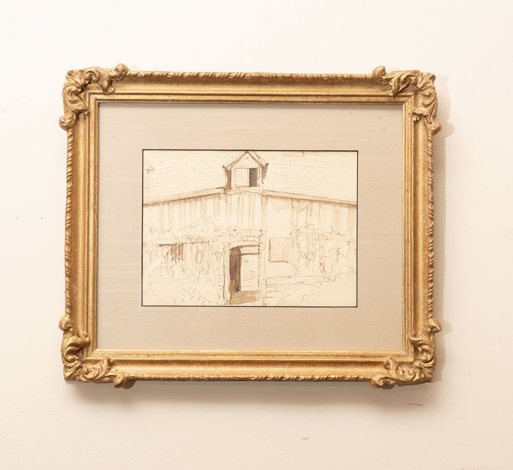 No 3-Vintage Drawing 16" x 13"